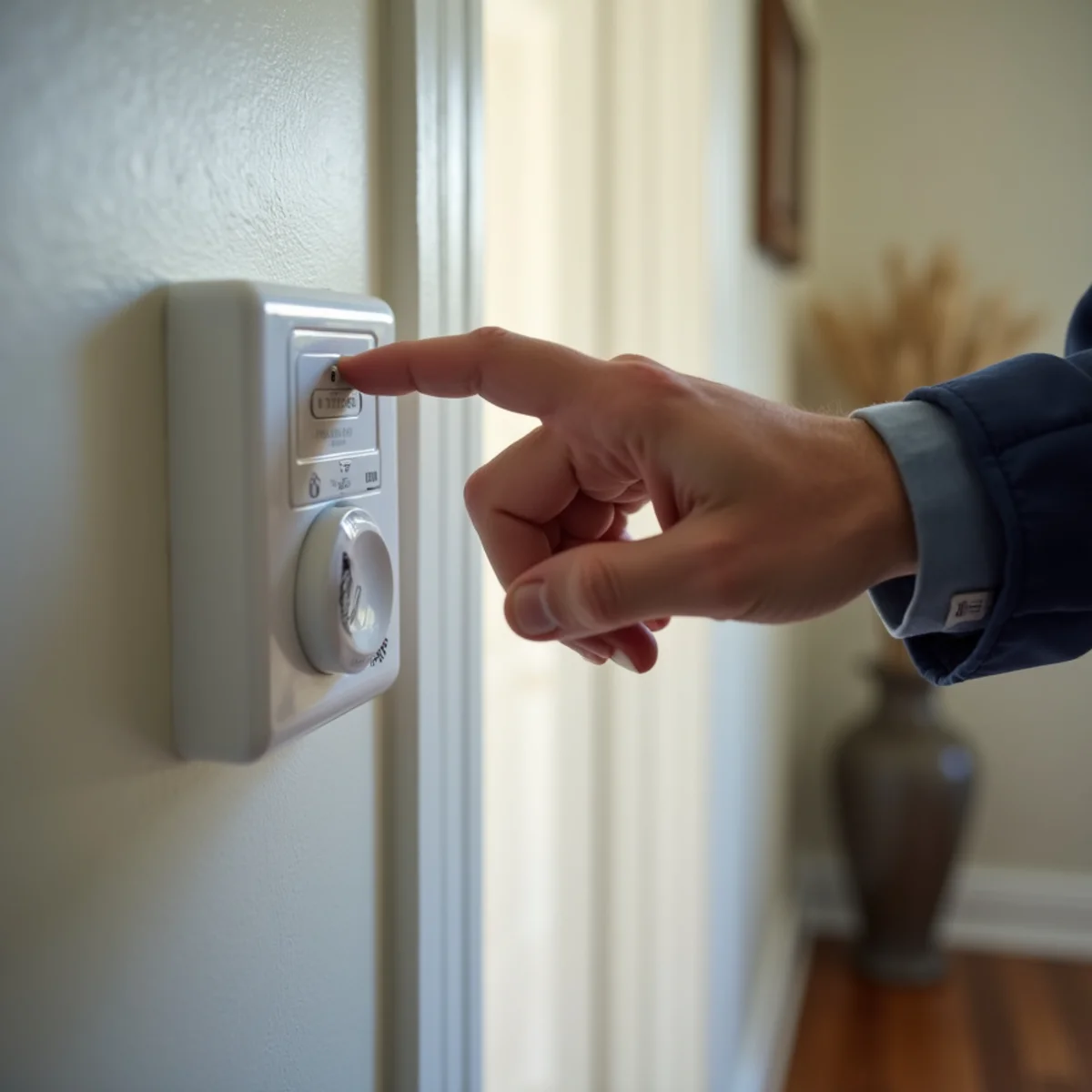 Thermostat switched off to stop HVAC spreading water damage contamination