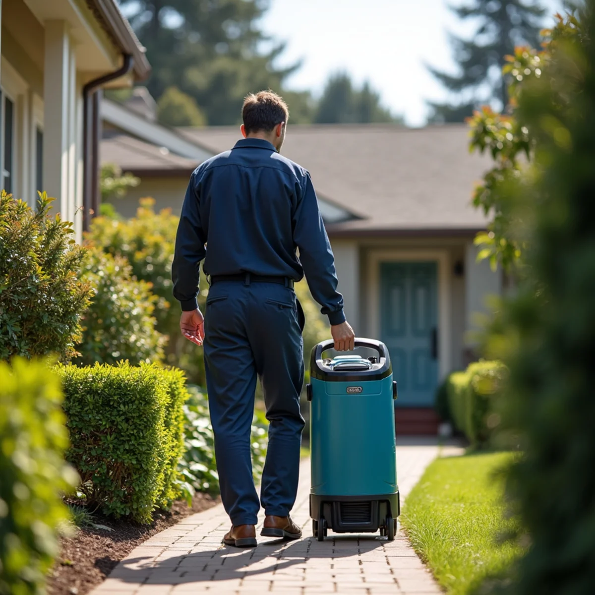 Water damage restoration in a central Redwood City home in the Redwood Oaks neighborhood