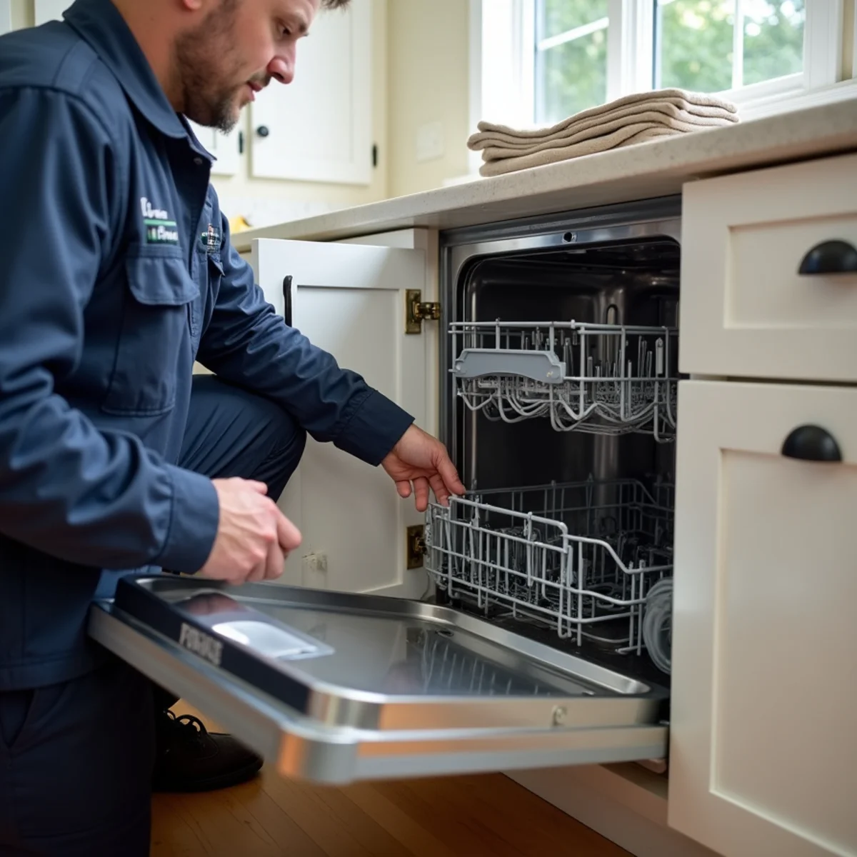 Water damage restoration work inside a Woodside Plaza, Redwood City home