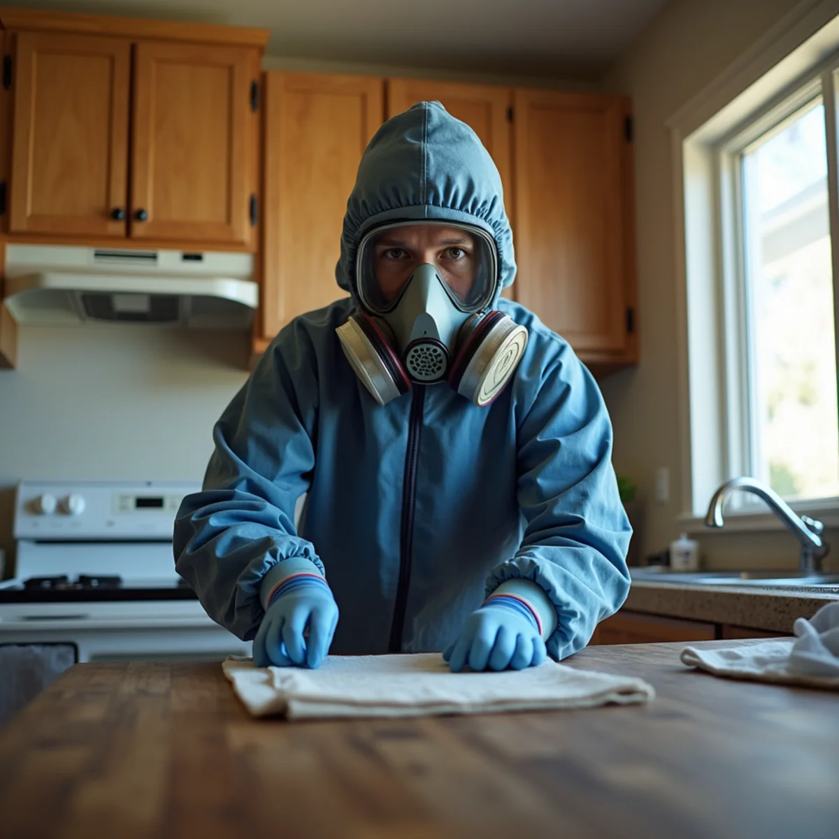 Water damage restoration work inside a Broadmoor, CA home
