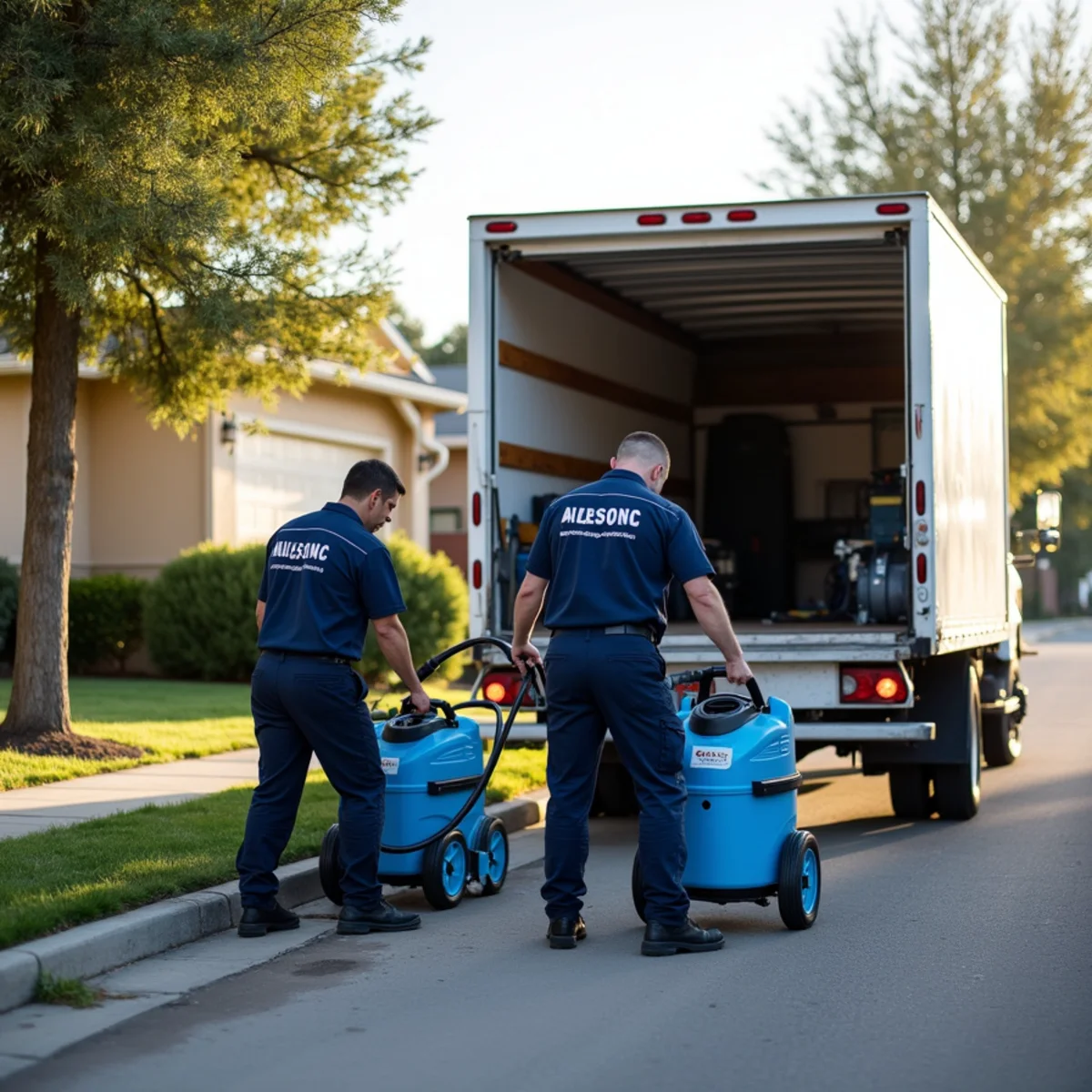 Water damage restoration at a suburban home in Fremont, California