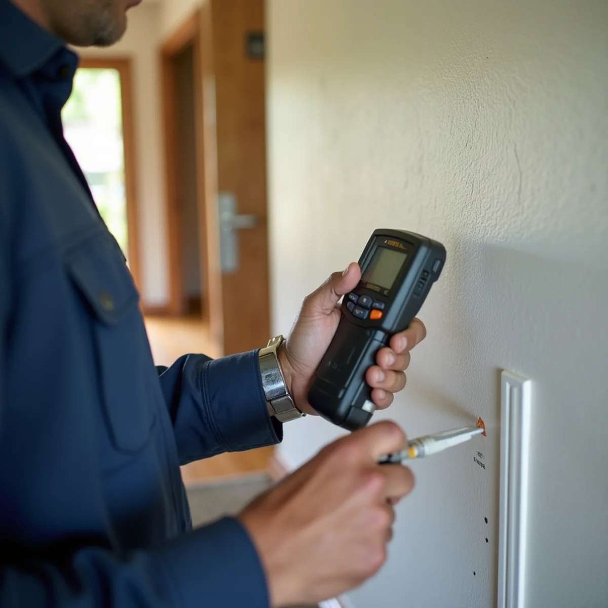 Water damage restoration work inside a Hillsborough, CA home