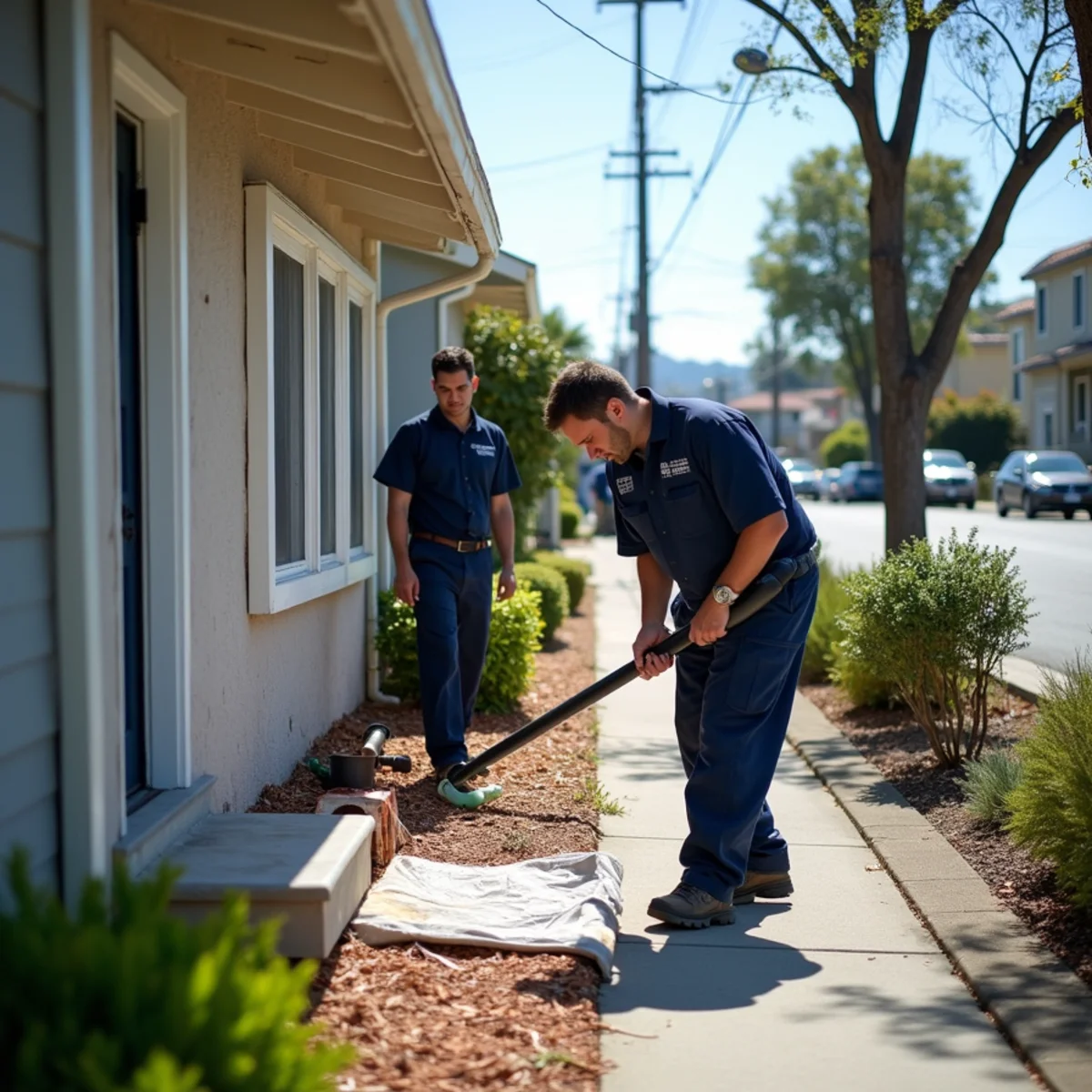 Water damage restoration at a Millbrae home near the BART and Caltrain station