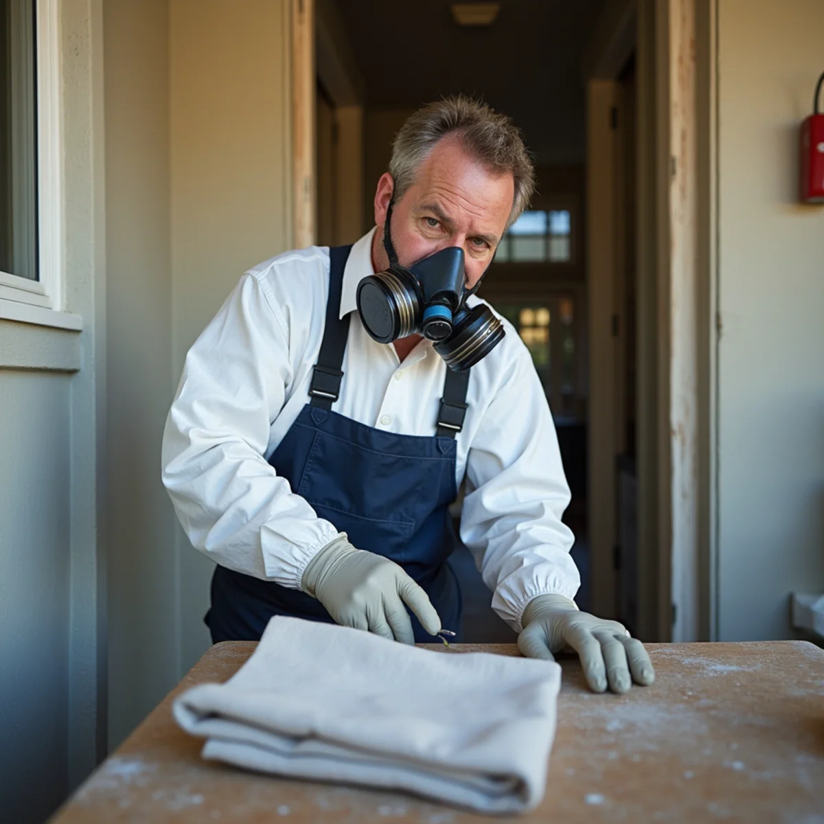 Water damage restoration work inside a Montara, CA home