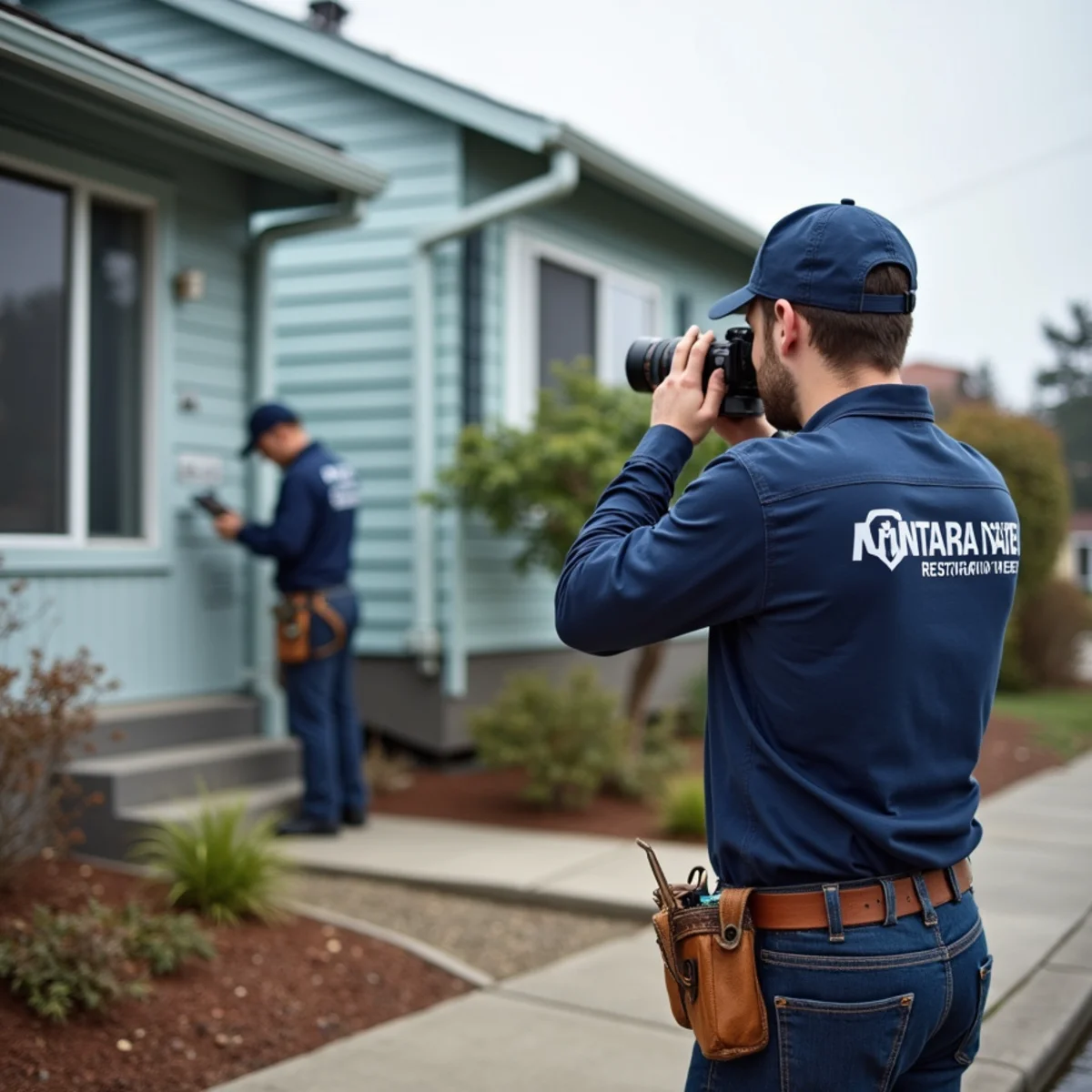 Water damage restoration at a small coastal cottage in Montara, California