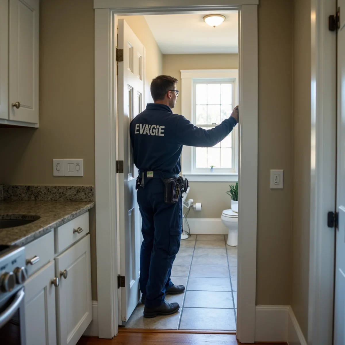 Water damage restoration work inside a San Francisco, CA home