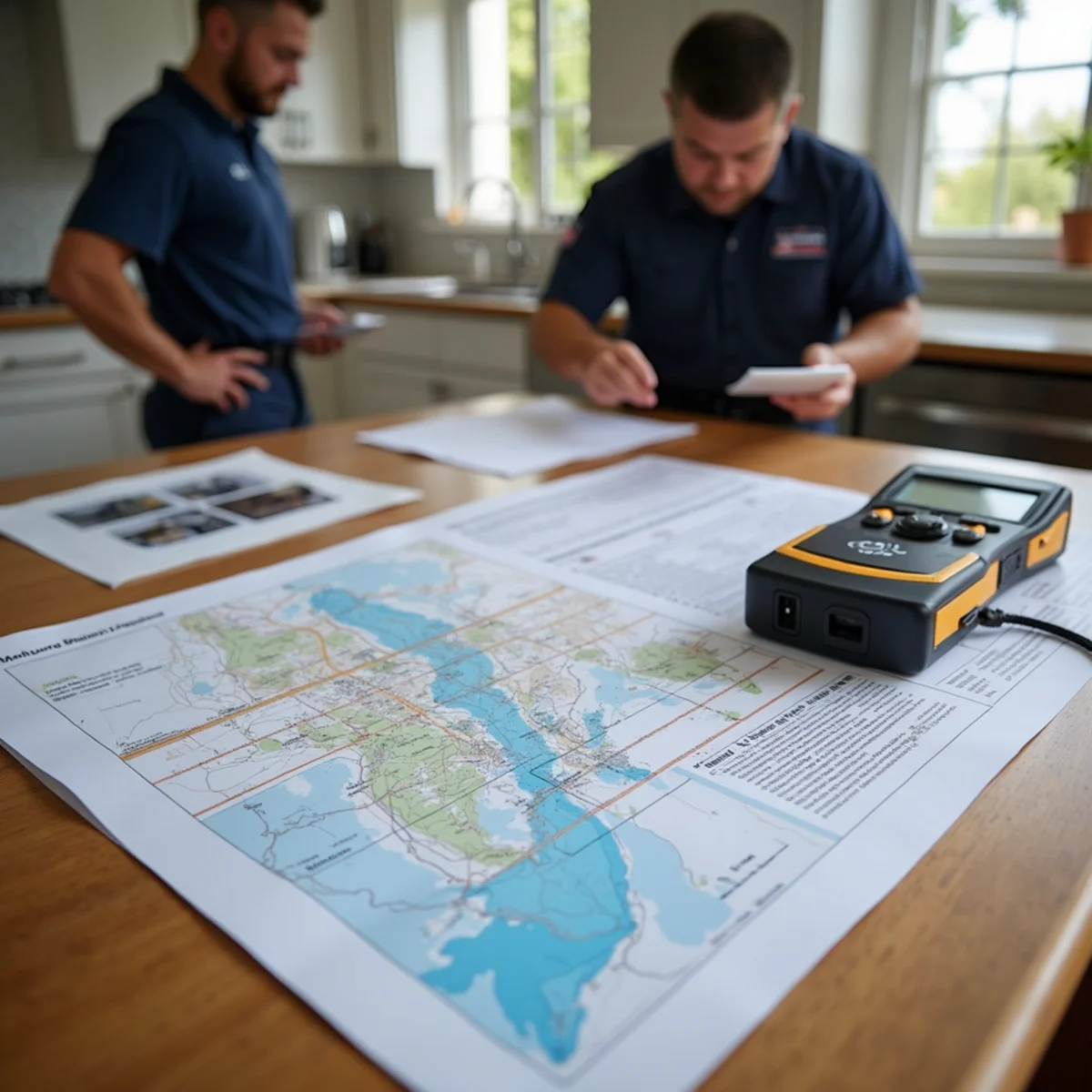 Moisture map and written inspection report for a Redwood City property